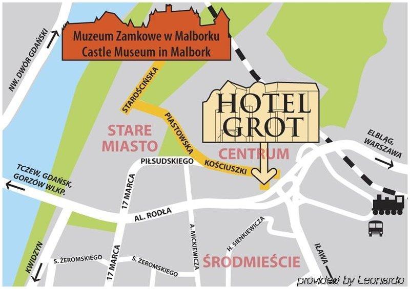 Grot Hotel Malbork Dış mekan fotoğraf